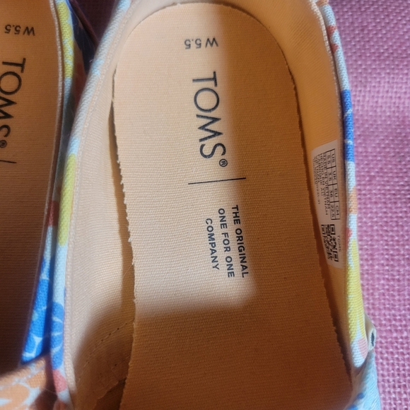 Toms Floral Flower Power Shoes 5.5 - Picture 5 of 7